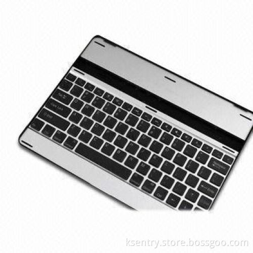Bluetooth Keyboard Docking Station for Apples' iPad 2 Accessories, Made of Aluminum Material